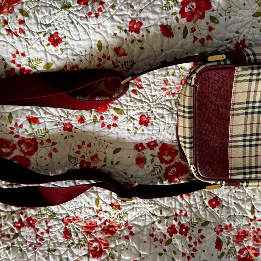 Burberry Burgundy Women's Crossbody Bag